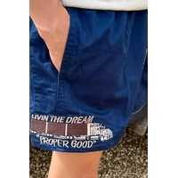 Crowbar Mens Andy Road Train Drill Shorts (CBANROADTRAIN) French Navy [GD]