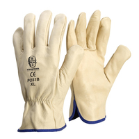 Mack Frontier Cowhide Rigger Work Gloves (FRRIGPREM) Beige