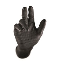 Mack Grippaz Non Slip Nitrile Gloves Box of 50 (GZGLVSKNDBK) Black 