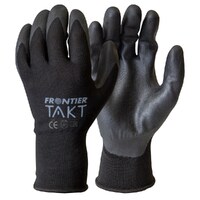 Frontier Takt Micro Foam Nitrile Gloves (FRMICRFMNBK) Black