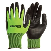 Mack Frontier Iguana Cut 5 Nitrile Gloves (FRIGUANC5FL) Black/Fluro Lime