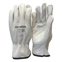Frontier Standard Cowgrain Rigger Gloves (FRRIGGSTDWW) White