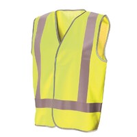 Frontier Recycled Hi Vis with Reflective Tape Safety Vest (FRDNRVESTYY) Yellow