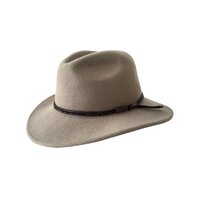 Jacaru Outback Fedora Hat (1847) Stone