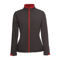 JB's Womens PDM Three Layer Softshell Jacket (3WSJ1GC) Charcoal/Red [SD]