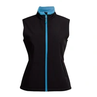 JB's Womens PDM Three Layer Softshell Vest (3WSV1BD) Black/Aqua [SD]