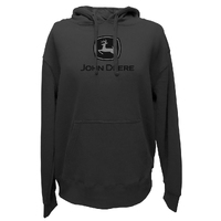 John Deere Mens JD Logo Fleece Hoodie (13021700CH) Charcoal