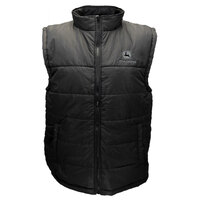 John Deere Mens JD Puffer Vest (14321757BK) Black