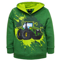 John Deere Toddlers Splash Tractor Fleece Pullover Hoodie (J4J365GT) Green