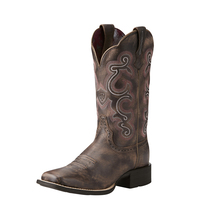 Ariat Womens Quickdraw Western Boots (10021616) Tack Room Chocolate [SD]