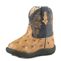 Roper Infant Cowbaby Cowboy Cool Boots (16224526) Tan/Navy  [GD]