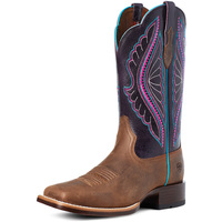 Ariat Womens Primetime Boots (10035936) Tobacco/Shadow Purple [SD]