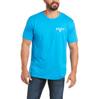 Ariat Mens 93 Liberty S/S T-Shirt (10035631) Turquoise [SD]