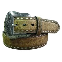 Roper Mens 1 1/2" Belt (8613500) Crazy Horse Leather Brown