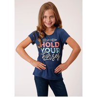 Roper Girls Five Star Collection Tee (09513053) Blue