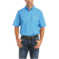 Ariat Mens Pro Bison Classic S/S Shirt (10035071) Directorie Blue 