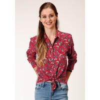 Roper Womens Five Star Collection L/S Shirt (50590462) Red  [SD]