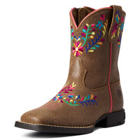 Ariat Childrens Child Wild Flower Boots (10038450) Canyon Tan