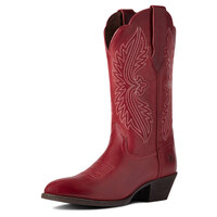 Ariat Womens Heritage R Toe Stretchfit Boots (10038433) Rosy Red [SD]