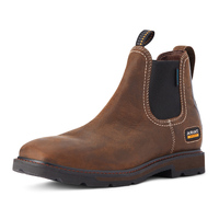 Ariat Mens Groundbreaker Chelsea Wide Square Toe H2O Boots (10038324) Dark Brown