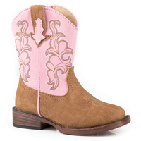 Roper Toddler Blaze Boots (17191784) Tan/Pink