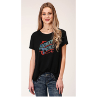 Roper Womens Five Star Collection S/S Tee (39513106) Black [SD]