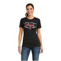 Ariat Womens South Western T-Shirt (10037937) Black