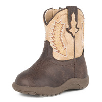 Roper Infant Cowbaby Billy Boots (16900079) Brown/Cream