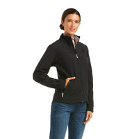 Ariat Womens New Softshell Jacket (10037393) Black/Black