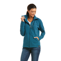 Ariat Womens New Logo Full Zip Sweatshirt (10037615) Eurasion Teal