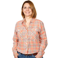 Just Country Womens Brooke Workshirt Flannel (50502226) Pink/White