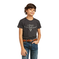 Ariat Boys Bred In The USA T-Shirt (10039938) Charcoal Heather
