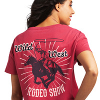 Ariat Womens Rodeo Show Tee (10039830) Red Bud [SD]