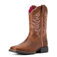 Ariat Youth Firecatcher Western Boots (10042413) Rowdy Brown