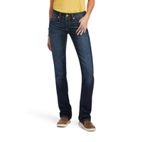 Ariat Womens R.E.A.L. Mid Rise Straight Leg Octavia Jeans (10041060) Burbank [SD]
