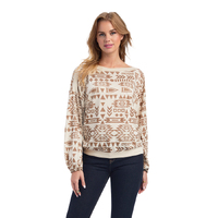 Ariat Womens Grand View L/S Top (10041309) French Oak [SD]