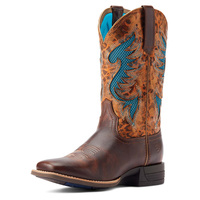 Ariat Womens Pinto Ventteck 360 Boots (10044506) Yukon Brown/Gilded Leopard [SD]
