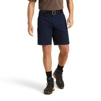 Ariat Mens Rebar Durastretch Made Tough Shorts (10043172) Navy[GD] [SD]