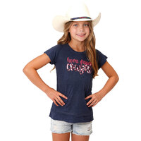 Roper Girls Five Star Collection S/S Tee (9513427) Solid Blue [SD]