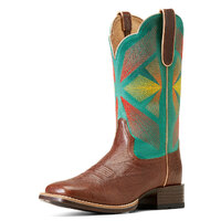 Ariat Womens Oak Grove Western Boots (10047053) Gingersnap/Jaded [SD]