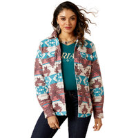 Ariat Womens Shacket Shirt Jacket (10046671) Baja Jacquard