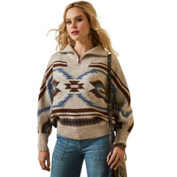Ariat Womens Chimayo Pullover Sweater (10046281) Peyote Chimayo