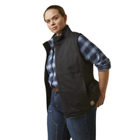 Ariat Womens Rebar Duracanvas Insulated Vest (10046560) Black [GD]