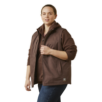Ariat Womens Rebar Duracanvas Insulated Vest (10046561) Peppercorn [GD]