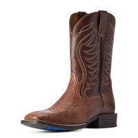 Ariat Mens Reckoning Boots (10042473) Dark Tabac Smooth Quill Ostrich/Nut Brown [SD]