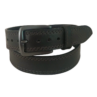 Roper Mens 1 1/2" Distressed Genuine Leather Belt (9541500) Olive