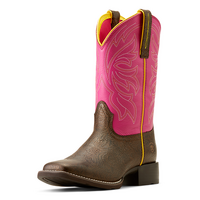 Ariat Womens Buckley Western Boots (10050886) Bronze Age/Blushing Pink
