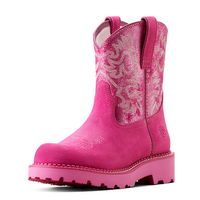 Ariat Womens Fatbaby Boots (10050997) Hottest Pink/Pink Metallic
