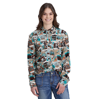 Roper Womens Five Star Collection L/S Print Shirt (50590184) Multi [SD]