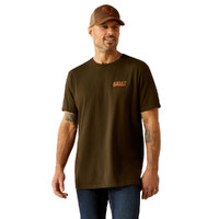 Ariat Mens Armadillo On A Half Shell S/S Tee (10054843) Dark Olive